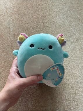 Blue Axolotl Squishmallow Plush
